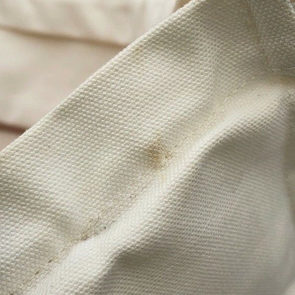 エルメス マザーズバッグ アダダ キャンバス 馬モチーフ HERMES トートバッグ ポーチ付き 白