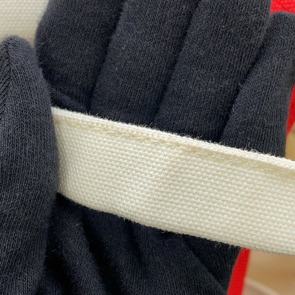 エルメス マザーズバッグ アダダ キャンバス 馬モチーフ HERMES トートバッグ ポーチ付き 白