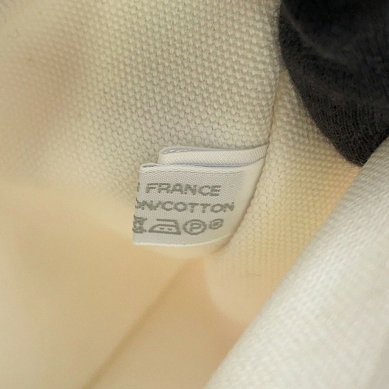 エルメス マザーズバッグ アダダ キャンバス 馬モチーフ HERMES トートバッグ ポーチ付き 白