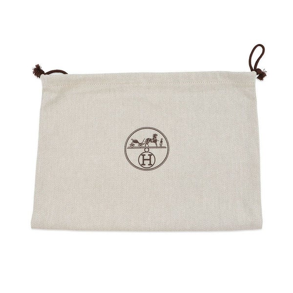 エルメス フラットポーチ HナッテGM トメット/シルバー金具 ウール HERMES 小物入れ