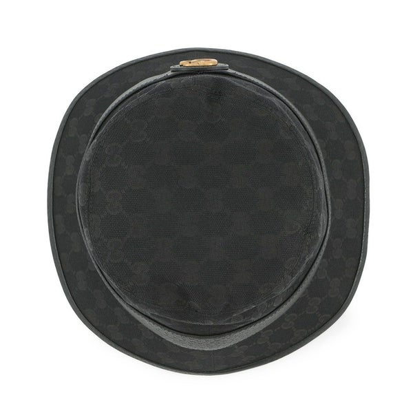 グッチ バケットハット GGキャンバス バケットハット サイズS(57cm) 576587 GUCCI 帽子 メンズ 黒