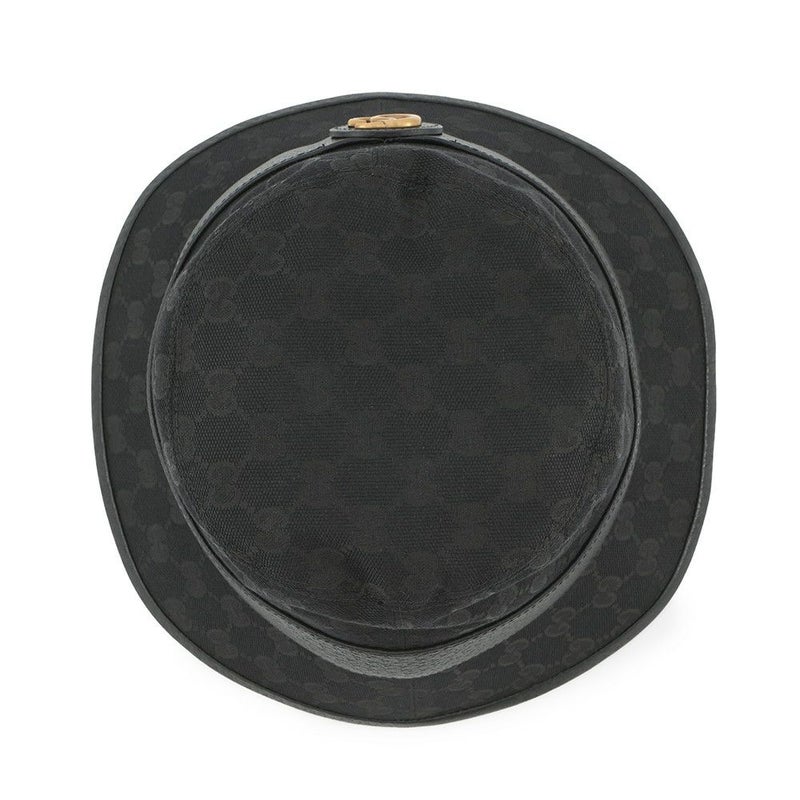 グッチ バケットハット GGキャンバス バケットハット サイズS(57cm) 576587 GUCCI 帽子 メンズ 黒