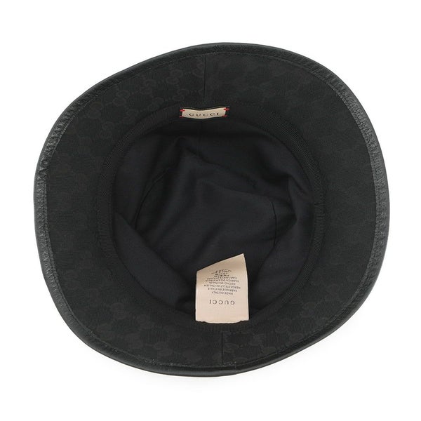 グッチ バケットハット GGキャンバス バケットハット サイズS(57cm) 576587 GUCCI 帽子 メンズ 黒