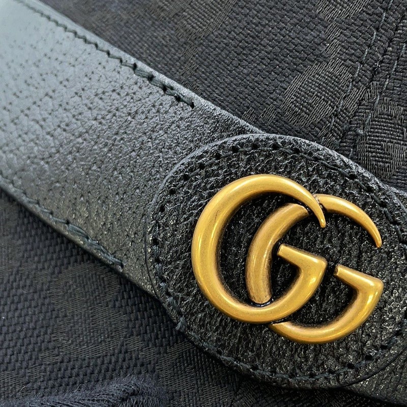グッチ バケットハット GGキャンバス バケットハット サイズS(57cm) 576587 GUCCI 帽子 メンズ 黒