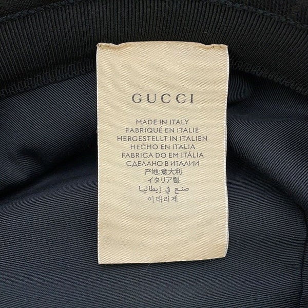 グッチ バケットハット GGキャンバス バケットハット サイズS(57cm) 576587 GUCCI 帽子 メンズ 黒