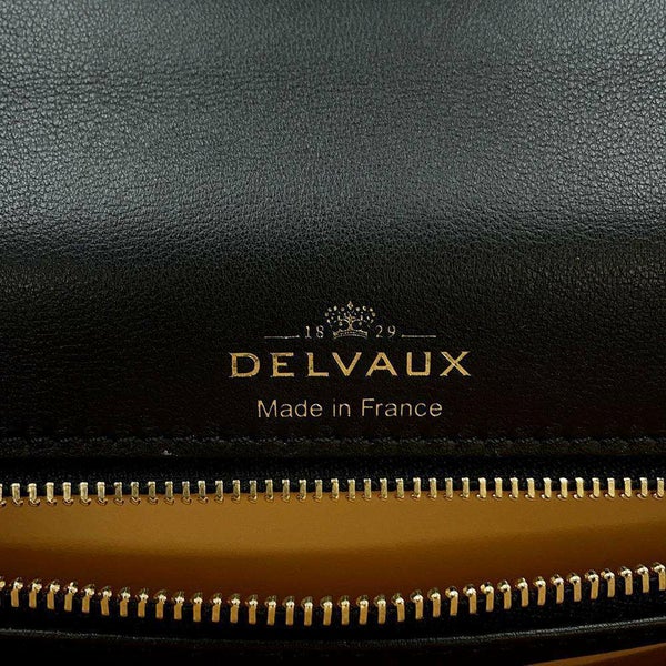 デルヴォー ハンドバッグ タンペートMM レザー Delvaux デルボー 2wayショルダーバッグ 黒