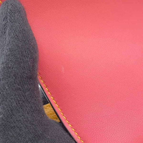 エルメス ミニ コンスタンス3  ヴェルソ ムタード/ローズアザレ/シルバー金具 シェブルミゾル Z刻印