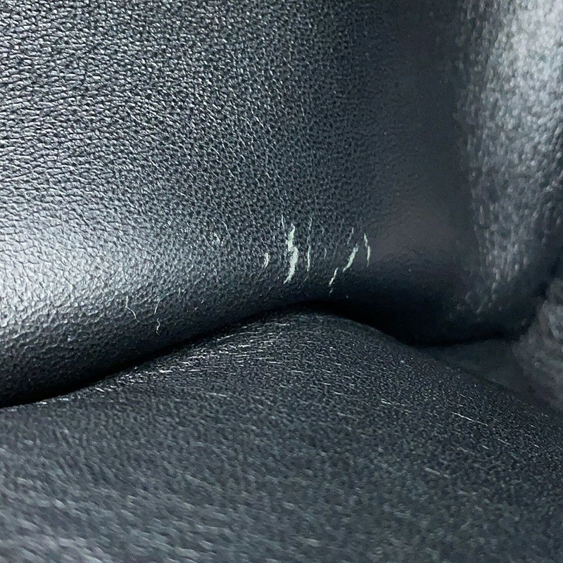 セリーヌ ハンドバッグ トラペーズ クロコ型押しレザー スエード CELINE 2way 黒