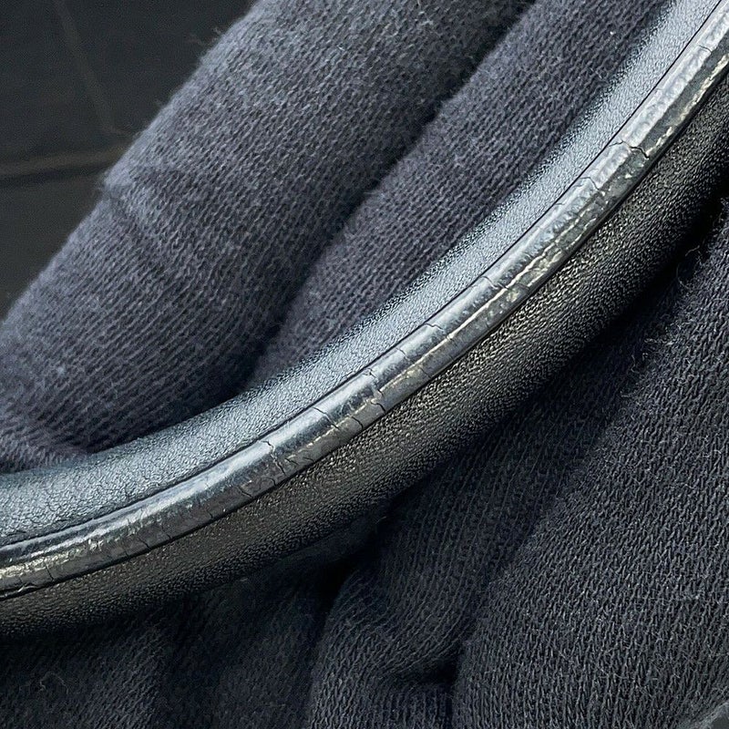 セリーヌ ハンドバッグ トラペーズ クロコ型押しレザー スエード CELINE 2way 黒