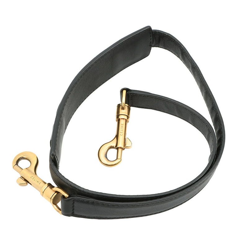 セリーヌ ハンドバッグ トラペーズ クロコ型押しレザー スエード CELINE 2way 黒