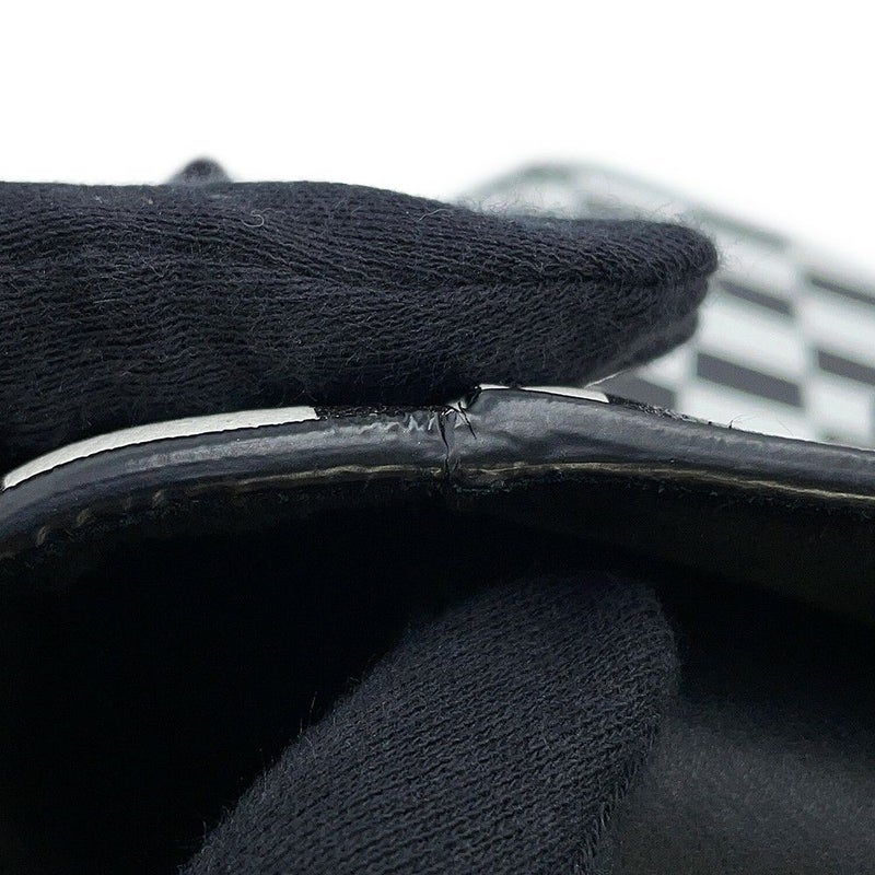 クリスチャン・ディオール ハンドバッグ レディディオール チェッカー ミディアム レザー Christian Dior 2way 黒 白