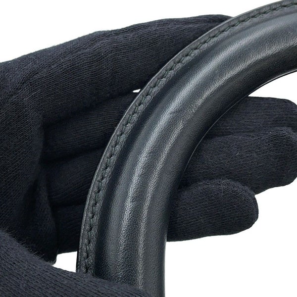 クリスチャン・ディオール ハンドバッグ レディディオール チェッカー ミディアム レザー Christian Dior 2way 黒 白