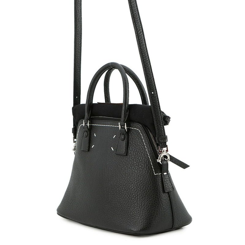 メゾンマルジェラ ハンドバッグ 5AC ミニ カーフレザー S56WG0082 Maison Margiela 2way 黒