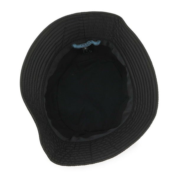 プラダ バケットハット トライアングルロゴ ナイロン サイズM 2HC137 PRADA 帽子 黒