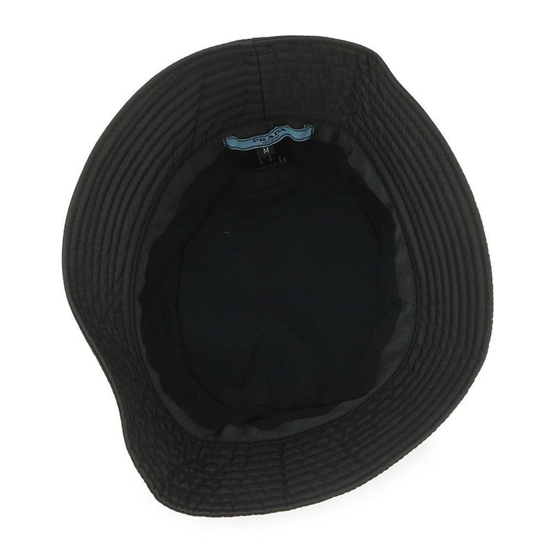 プラダ バケットハット トライアングルロゴ ナイロン サイズM 2HC137 PRADA 帽子 黒