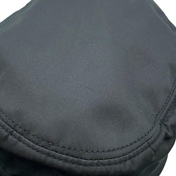 プラダ バケットハット トライアングルロゴ ナイロン サイズM 2HC137 PRADA 帽子 黒