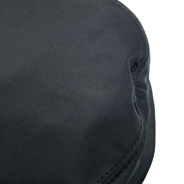 プラダ バケットハット トライアングルロゴ ナイロン サイズM 2HC137 PRADA 帽子 黒