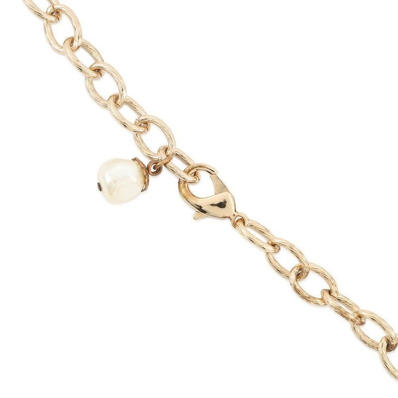 ドルチェ&ガッバーナ ネックレス リボンモチーフ ペンダント ラインストーン フェイクパール  DOLCE&GABBANA アクセサリー