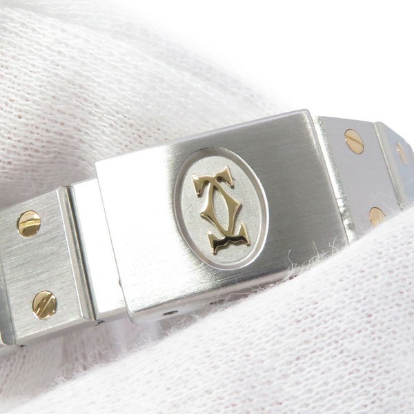 カルティエ サントスオクタゴン SM W2001683 Cartier 腕時計 アイボリー文字盤 クォーツ