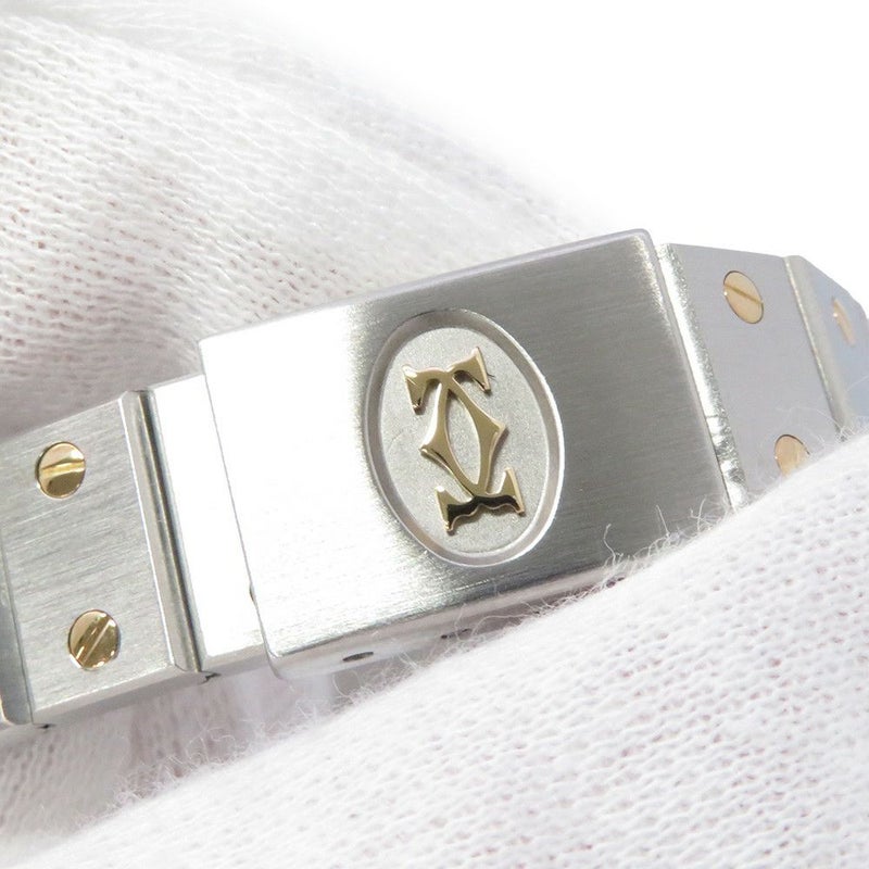 カルティエ サントスオクタゴン SM W2001683 Cartier 腕時計 アイボリー文字盤 クォーツ