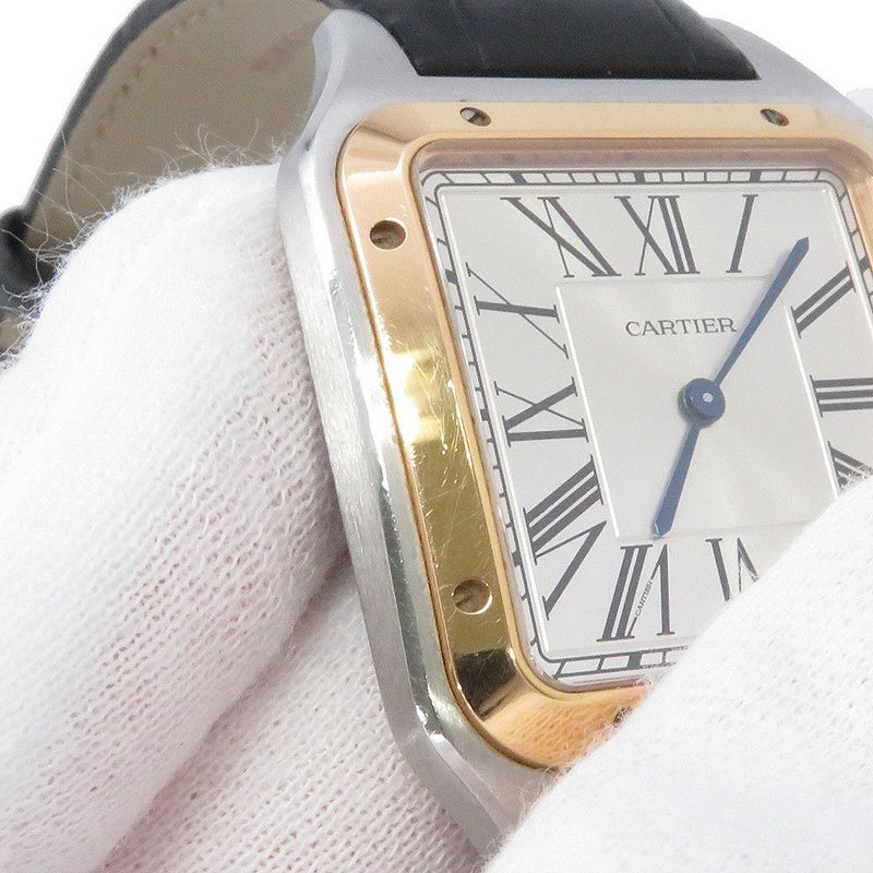 カルティエ サントス デュモン XL W2SA0017 Cartier 腕時計 シルバー文字盤