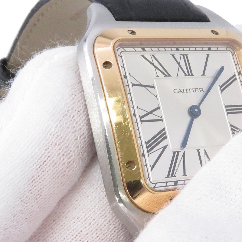 カルティエ サントス デュモン XL W2SA0017 Cartier 腕時計 シルバー文字盤