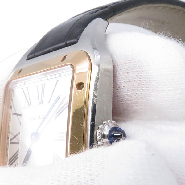 カルティエ サントス デュモン XL W2SA0017 Cartier 腕時計 シルバー文字盤