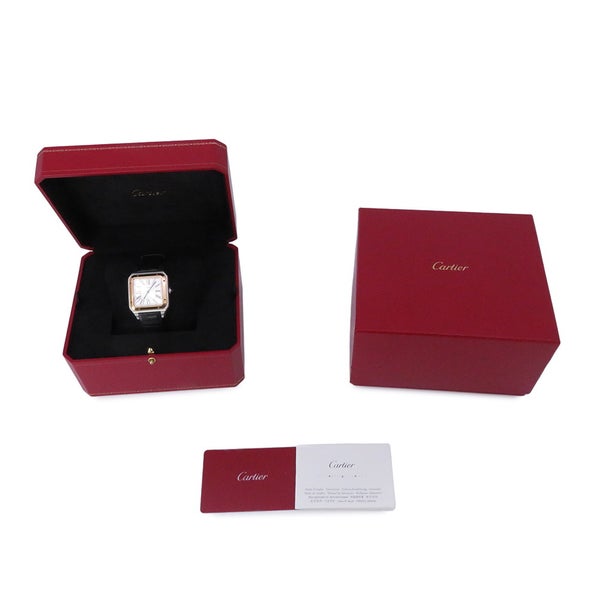 カルティエ サントス デュモン XL W2SA0017 Cartier 腕時計 シルバー文字盤