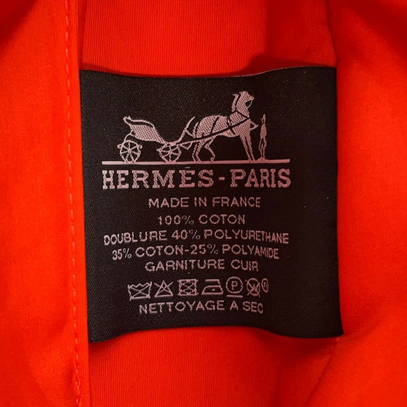 エルメス ポーチ ボリードポーチ ミニミニ ナチュラル/シルバー金具 コットン HERMES