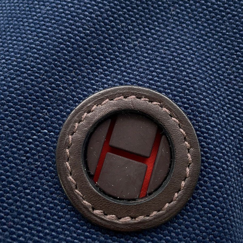 エルメス 犬用トリーツ ポーチ オン ザ ゴー ネイビー/シルバー金具 コーティングキャンバス  HERMES 小物入れ