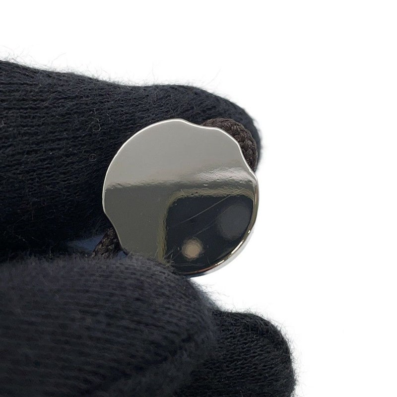 エルメス 犬用トリーツ ポーチ オン ザ ゴー ネイビー/シルバー金具 コーティングキャンバス  HERMES 小物入れ