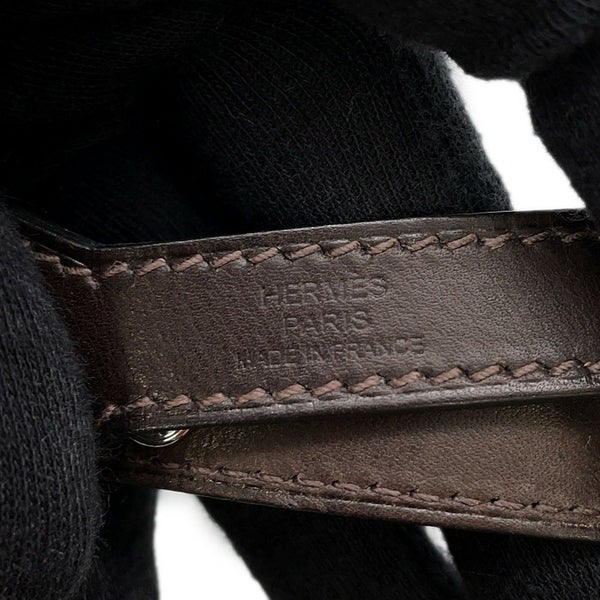 エルメス 犬用トリーツ ポーチ オン ザ ゴー ネイビー/シルバー金具 コーティングキャンバス  HERMES 小物入れ