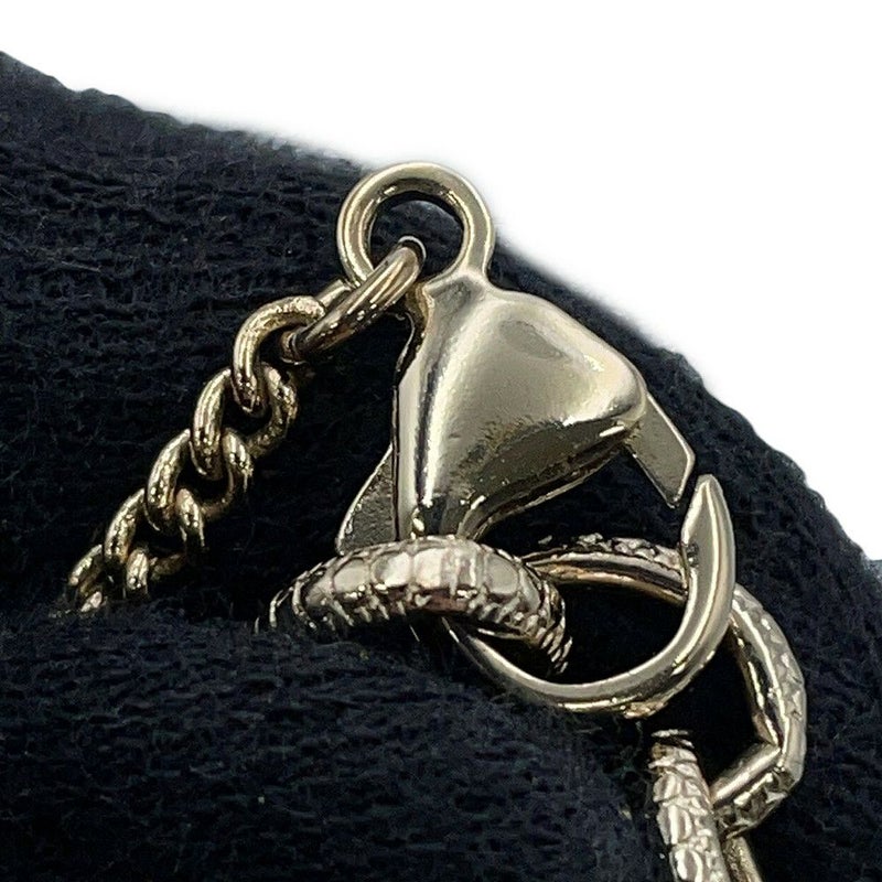 シャネル ネックレス ココマーク ハートモチーフ ラインストーン D21S CHANEL 黒