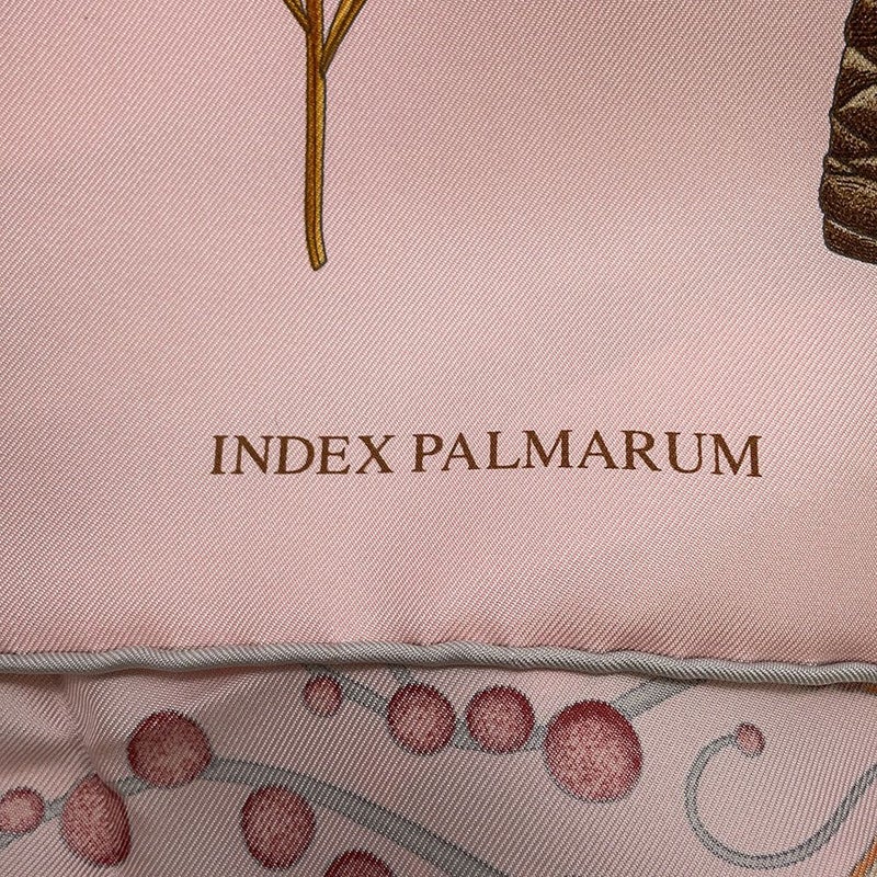 エルメス スカーフ カレ90 ヤシの目録 INDEX PALMARUMU シルク HERMES  2019年秋冬