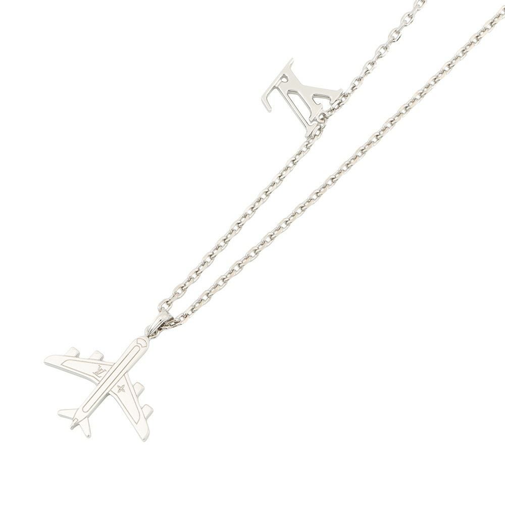 ルイヴィトン LOUIS VUITTON ネックレス ペンダントLVプレーン 飛行機モチーフ MP3157 シルバー ルイヴィトン LOUIS VUITTON ネックレス ペンダントLVプレーン 飛行機