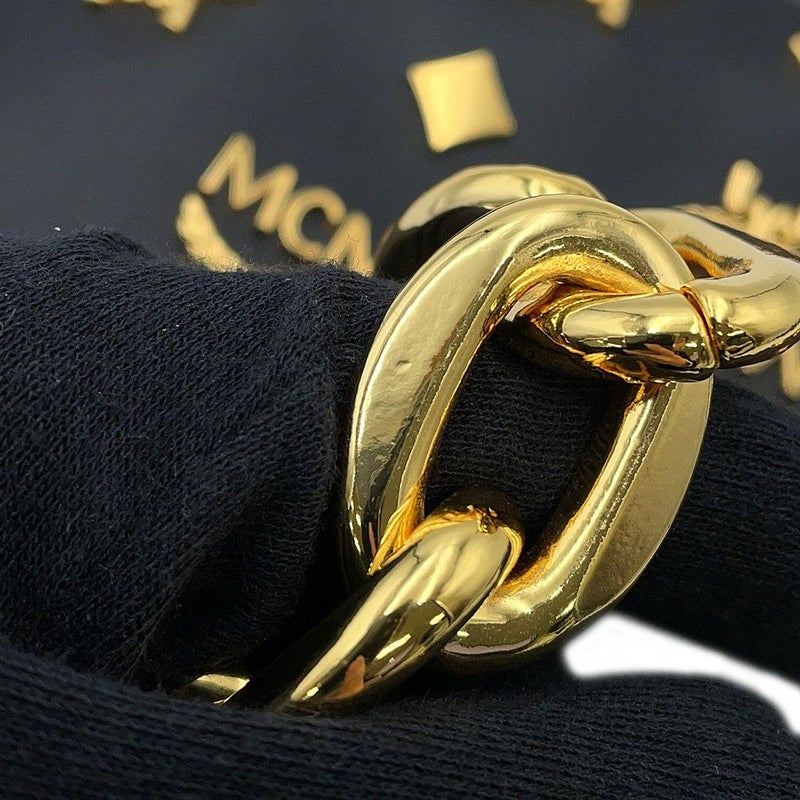 エムシーエム ショルダーバッグ AREN ロゴ レザー MWHCATA02BK001 MCM 黒