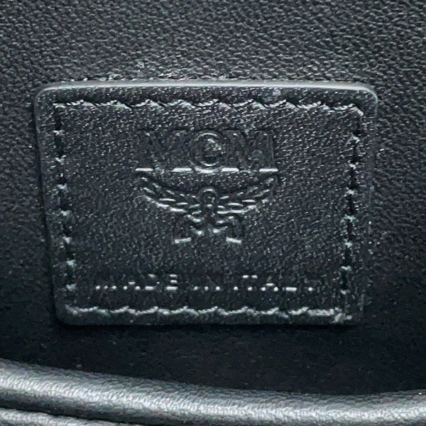 エムシーエム ショルダーバッグ AREN ロゴ レザー MWHCATA02BK001 MCM 黒