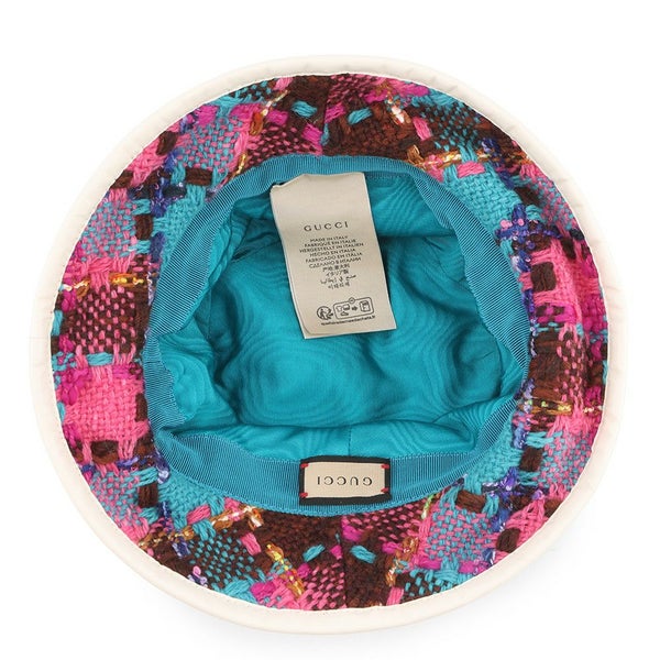 グッチ バケットハット ツイード スパイシーチェック サイズM(57cm) 728469 GUCCI 帽子