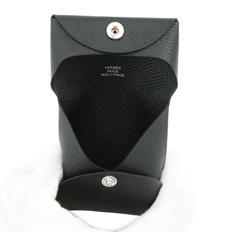 エルメス コインケース バスティア ブラック エプソン W刻印 HERMES 小銭入れ 黒