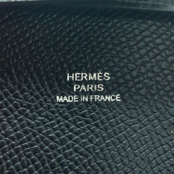 エルメス コインケース バスティア ブラック エプソン W刻印 HERMES 小銭入れ 黒