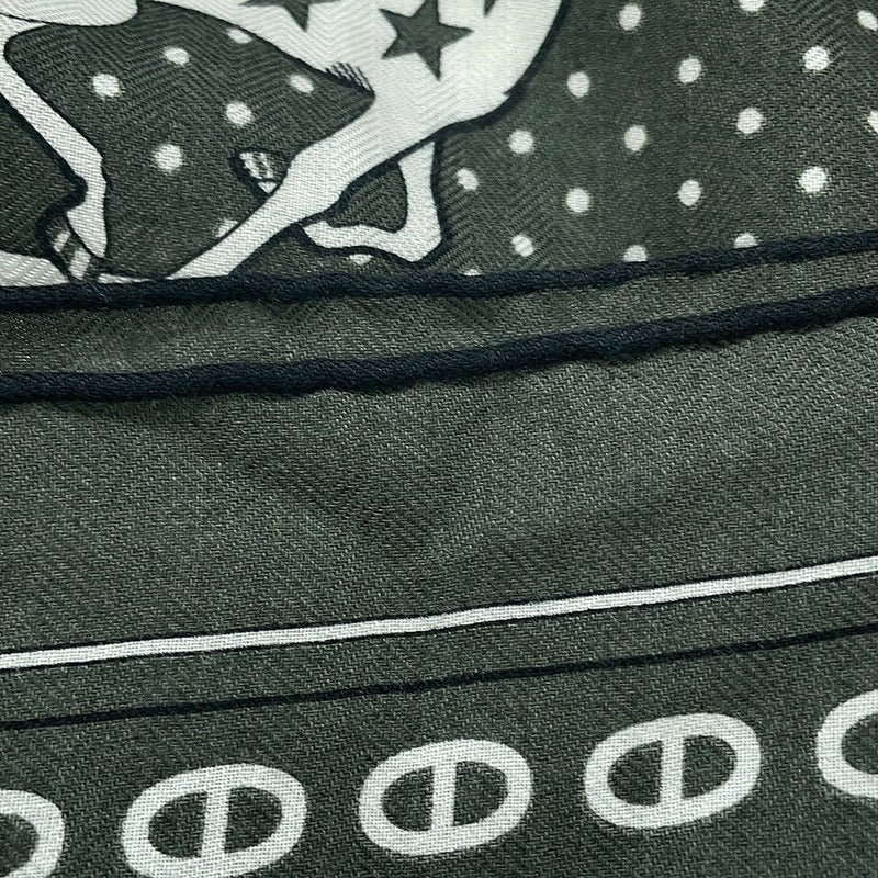 エルメス ストール カレ140 カレジェアン シュヴァル・ドゥ・クール・バンダナ Cheval de Coeur Bandana shawl