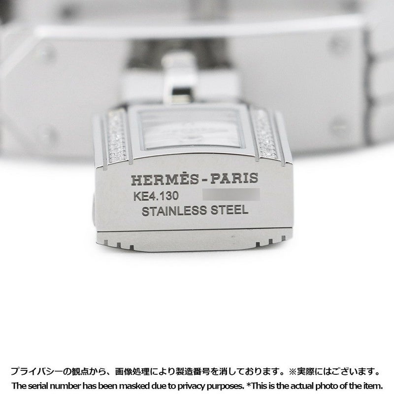 エルメス ケリーウォッチ ダイヤベゼル KE4.130.130 HERMES 腕時計 スパークリングホワイトラッカー文字盤