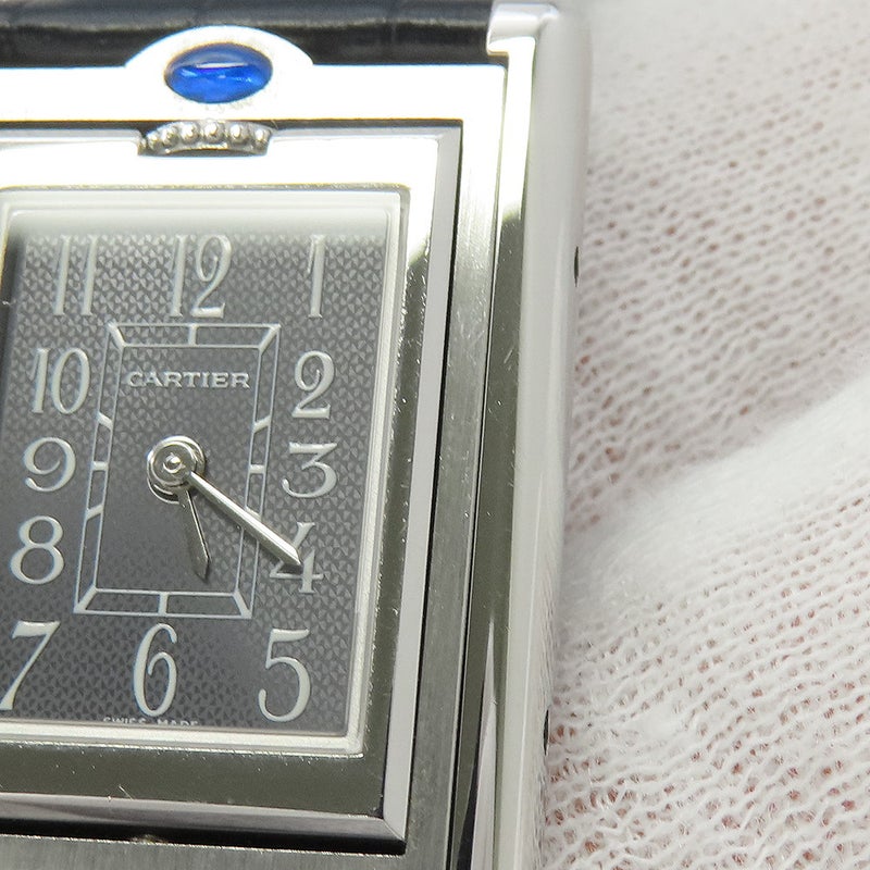 カルティエ タンク バスキュラント W1016830 Cartier 腕時計 グレー文字盤