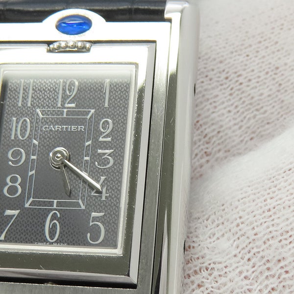 カルティエ タンク バスキュラント W1016830 Cartier 腕時計 グレー文字盤