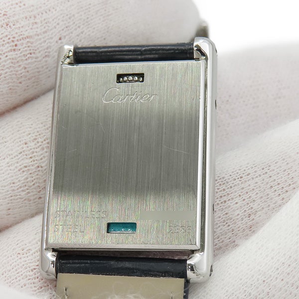 カルティエ タンク バスキュラント W1016830 Cartier 腕時計 グレー文字盤