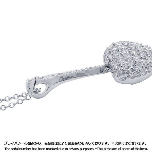 カルティエ ネックレス ハート ネックレス パヴェ ダイヤモンド Pt950プラチナ Cartier ジュエリー