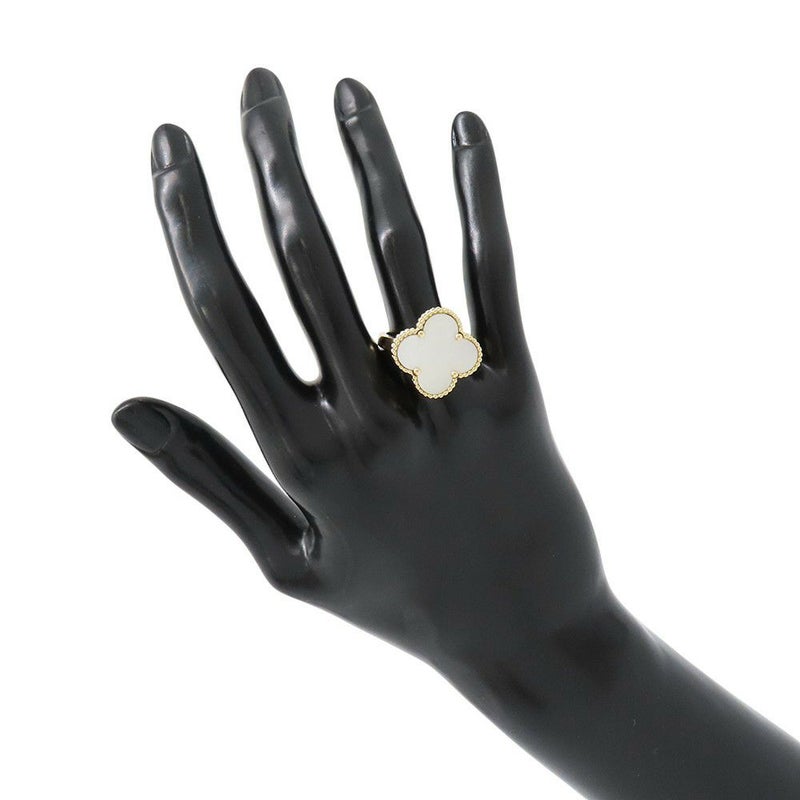 ヴァンクリーフ＆アーペル リング マジック アルハンブラ リング マザーオブパール K18YGイエローゴールド サイズ57 VCARF78900