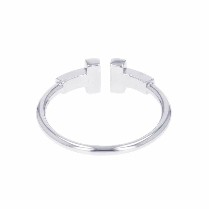 ティファニー リング Tワイヤー ダイヤモンド 計 0.13ct K18WG リングサイズ約14号 68650801 Tiffany&Co. 指輪