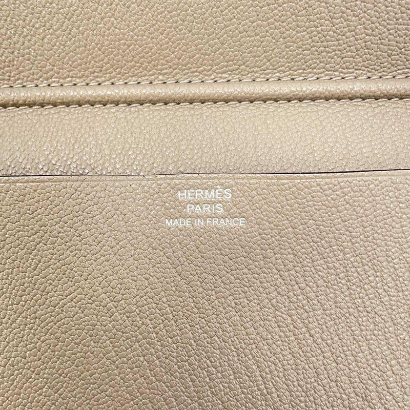 エルメス 手帳カバー アジャンダカバー ヴィジョンII エトゥープ/シルバー金具 シェブルミゾル HERMES スケジュール帳