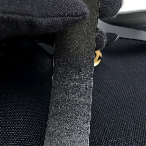 エルメス ショルダーバッグ エールバッグジップ ミニ ブラック/シルバー金具 トワルミリタリー/ヴァッシュハンター K刻印 黒